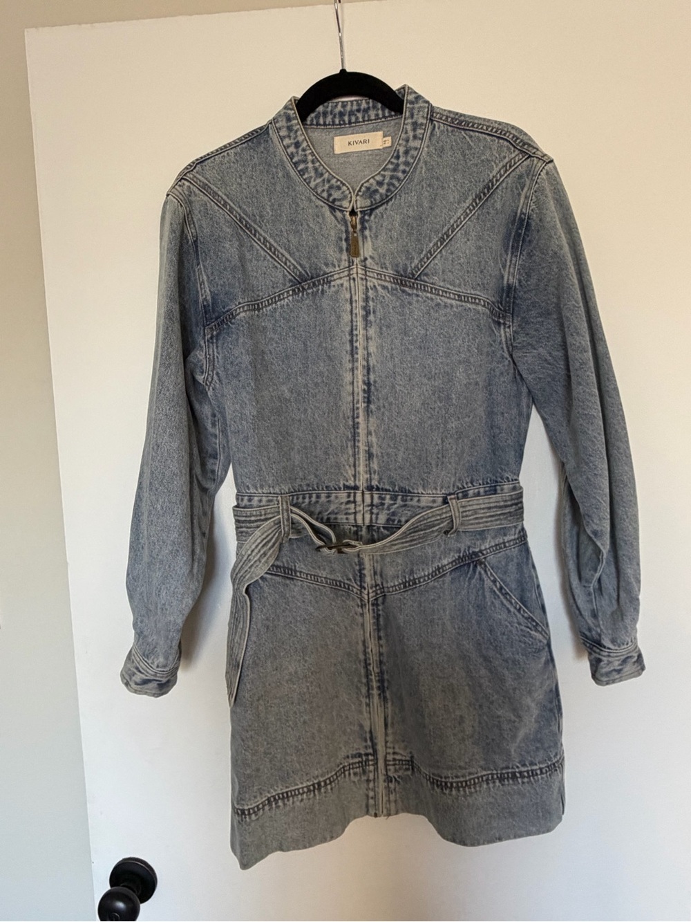 Kivari Light Wash Denim Dress